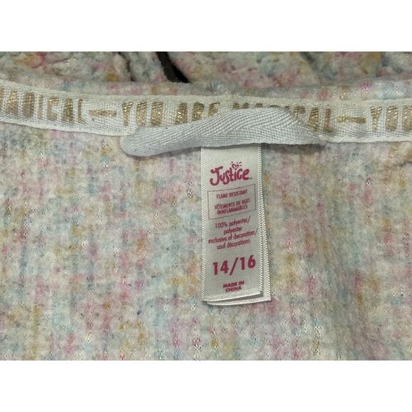 Justice Girls size 14/16 Unicorn Bathrobe - Picture 2 of 3